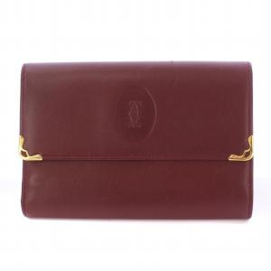 マストライン 三つ折り財布 ウォレット レザー ロゴ ボルドー /BB OH