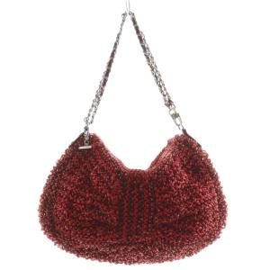 ANTEPRIMA ワイヤーバッグ ハンドバッグ ビジュー装飾 チェーン 赤 レッド /AN12