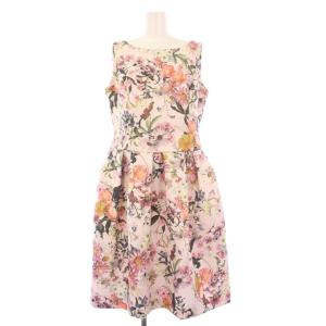 Autumn flower Dress オータムフラワードレス ノースリーブワンピース ひざ丈 花柄 42