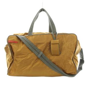 ボストンバッグ 2WAY ナイロン キャメル