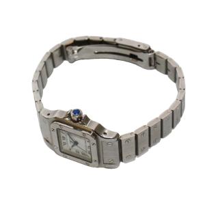 Cartier サントス ガルベSM 腕時計 自動巻 オートマティック ホワイト文字盤 シルバーカラー