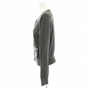 To b. by agnes b. ニットカーディガン スター 星マーク ロゴ刺繍 長袖 TU グレー 4219WJ16 /HN