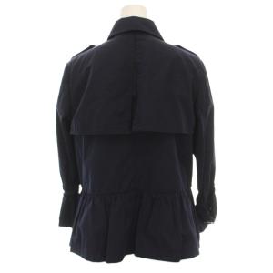 BURBERRY BLUE LABEL トレンチコート ショート丈 ジャケット 裾フレア アウター 38 紺 E1F33-522-29 /YM