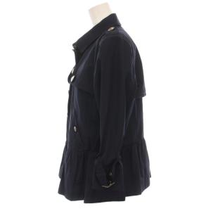 BURBERRY BLUE LABEL トレンチコート ショート丈 ジャケット 裾フレア アウター 38 紺 E1F33-522-29 /YM
