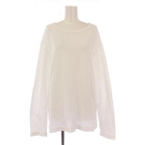 カットソー 長袖 クルーネック F 白 ホワイト /BB