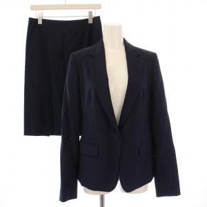 シングルスーツ セットアップ テーラードジャケット アウター 背抜き タイトスカート ひざ丈 ストレッチ