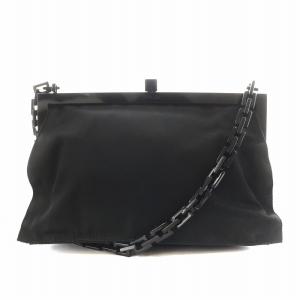 ショルダーバッグ チェーン ナイロン 黒 ブラック /AN9 OH