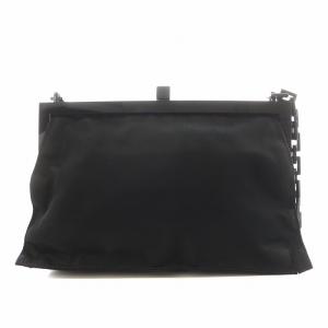 PRADA ショルダーバッグ チェーン ナイロン 黒 ブラック /AN9 OH