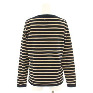 IENA 25SS シアトル SEATTLE度詰めボーダーボートネックニット セーター 長袖 黒 ブラック ベージュ