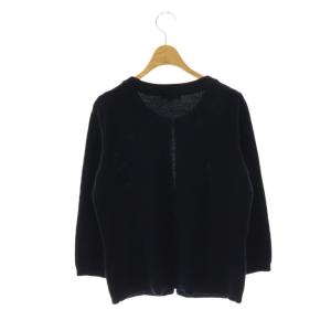 BURBERRY LONDON カーディガン シルク混 ラメ 1 ネイビー /CX OS