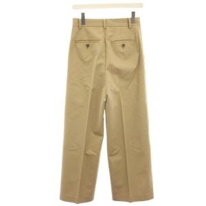 IENA 24AW センタープレスチノパンツ ワイドパンツ タック 36 ベージュ 24030900201030