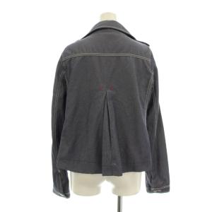 DIESEL テーラードジャケット ダブル デニム調 裏地総柄 S 紺 ネイビー /KU