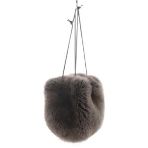 LUDLOW フォックスファーバッグ グレー