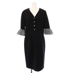 パフスリーブワンピース 38 ブラック BDE1811-3E-02