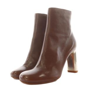 CELINE フィービー期 BAMBAM ショートブーツ メタルヒール 37.5 ブラウン