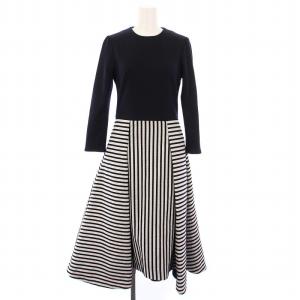 BORDER WOOL DRESS ワンピース 36 BD1721-3E-32