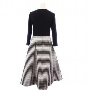 BORDERS at BALCONY BORDER WOOL DRESS ワンピース 36 BD1721-3E-32