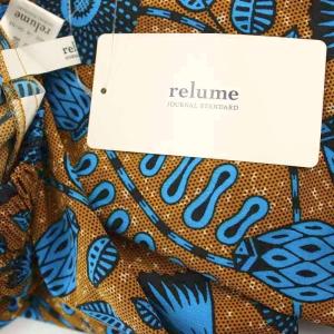 JOURNAL STANDARD relume 25SS アフリカンフラワープリントパンツ 25030462728220 イージーパンツ F 茶 ブルー