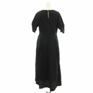 IENA BONHEUR 25AW B.サッカーVネックワンピース 25040900506030 半袖 パフスリーブ