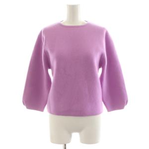 ニット セーター 7分袖 カシミヤ F 紫 パープル MY14AW-KR008 /AN32