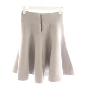 MYLAN フレアスカート ニットスカート ミニ丈 カシミヤ F グレー MY14AW-SK009 /AN35
