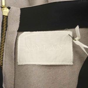 MYLAN フレアスカート ニットスカート ミニ丈 カシミヤ F グレー MY14AW-SK009 /AN35