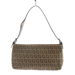 ズッキーノ柄 ハンドバッグ ワンショルダー ブラウン