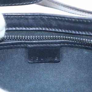 CELINE Cマカダム トリオンフ ハンドバッグ ワンショルダーバッグ レザー キャンバス 黒 ブラック /AN11