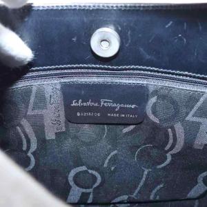 Salvatore Ferragamo ワンショルダーバッグ レザー 黒 ブラック /AN7 OH