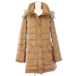 ダウンコート 裏地ノバチェック アウター 38 ベージュ E1A50-690-40 /TK