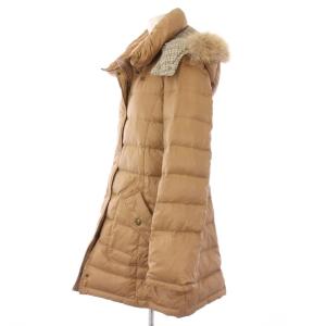 BURBERRY BLUE LABEL ダウンコート 裏地ノバチェック アウター 38 ベージュ E1A50-690-40 /TK