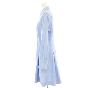 POLO RALPH LAUREN シャツワンピース ひざ丈 スモールポニー 長袖 6 水色 ライトブルー 211702710002 /HN