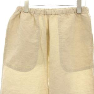 DANTON コットンリネンウェザーイージーパンツ ワイド 36 ベージュ JD-2540 LHP /OR
