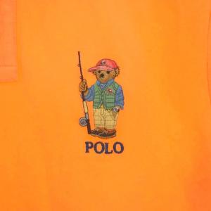 POLO RALPH LAUREN ポロシャツ ハーフボタン 半袖 ポロベア 刺繍 SP オレンジ /YT