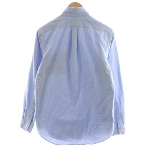 RALPH LAUREN ポロベア シャツ 長袖 刺繍 コットン S 水色 ライトブルー /AN27