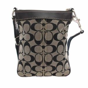 COACH 6442 ショルダーバッグ シグネチャー 斜めがけ 黒 /YM