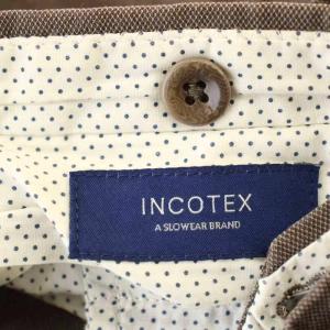 INCOTEX スラックス SLIM fit 92223R パンツ 44 茶 ブラウン /G