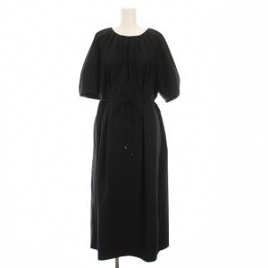 ワンピース ロング 半袖 2 黒 B0232EFA154 /YM