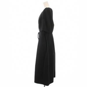 MOGA ワンピース ロング 半袖 2 黒 B0232EFA154 /YM