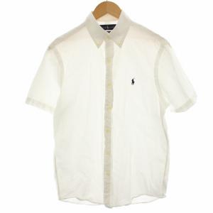 CLASSIC FIT ボタンダウンシャツ カジュアルシャツ 半袖 スモールポニー S 白 ホワイト 03945310963