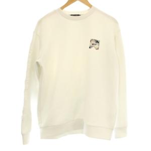 スウェット トレーナー フロント 長袖 M 白 ホワイト 51P61-461-02 /OR JS