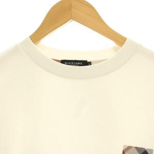 BLACK LABEL CRESTBRIDGE スウェット トレーナー フロント 長袖 M 白 ホワイト 51P61-461-02 /OR JS