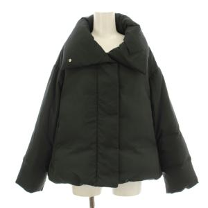 22AW 衿ボリュームショートダウン ダウンジャケット 36 黒 ブラック UR27-27N003 /KU