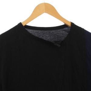 Ground Y Tシャツ カットソー ロンT 長袖 アシンメトリー 3 ブラック GZ-T14-809 /KH