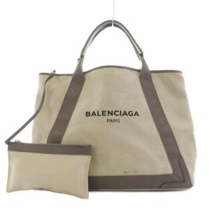 カバスM ハンドバッグ ポーチ付き グレー ホワイト 339936