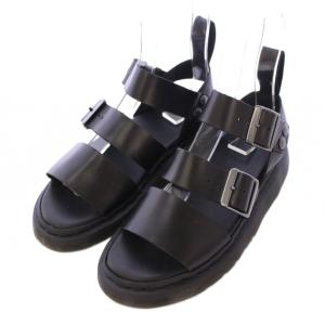 GRYPHON グリフォン ストラップサンダル 厚底 レザー UK4 黒 ブラック 15695001 /BB
