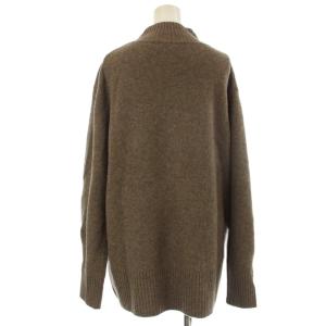 URBAN RESEARCH 23AW YAK100釦スリーブニット セーター 長袖 ハイネック F 茶 ブラウン UR37-22T010