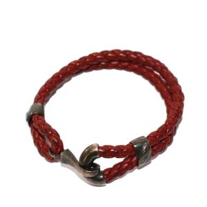 イントレチャート レザーブレスレット ブラウン /KH OH