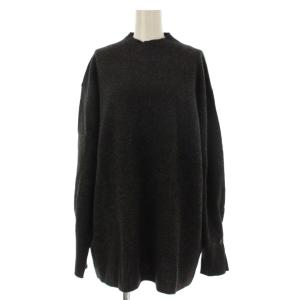 23AW YAK100釦スリーブニット セーター 長袖 ハイネック F グレー UR37-22T010