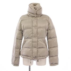 ダウンジャケット ナイロン アウター ショート丈 ボリュームカラー 36 シルバーカラー /BB